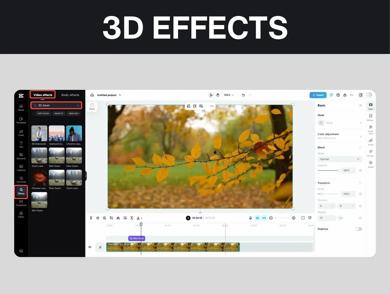 CapCut MOD APK 16 3D Effects Capcut